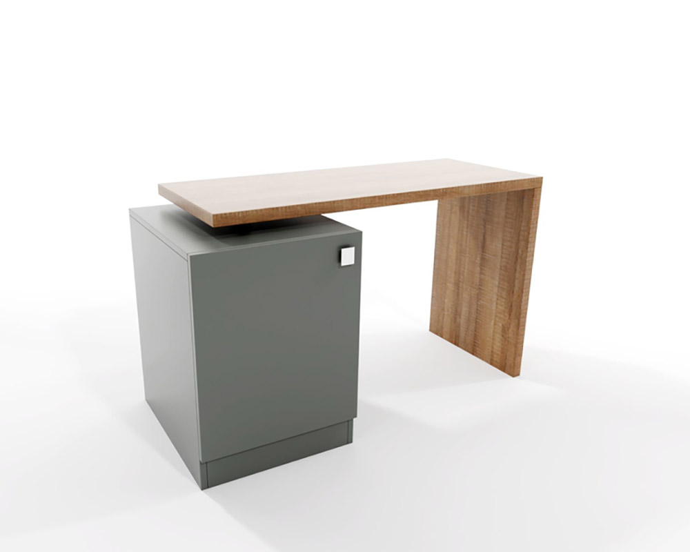 Bureau avec rangement pour mini bar